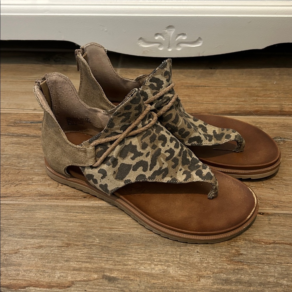 Very G Leopard Print Sandals